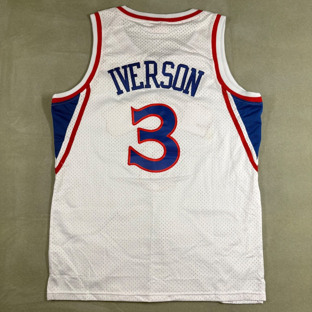 Mitchell & Ness Allen Iverson Philadelphia 76ers 1996-97 Rookie Jersey White M